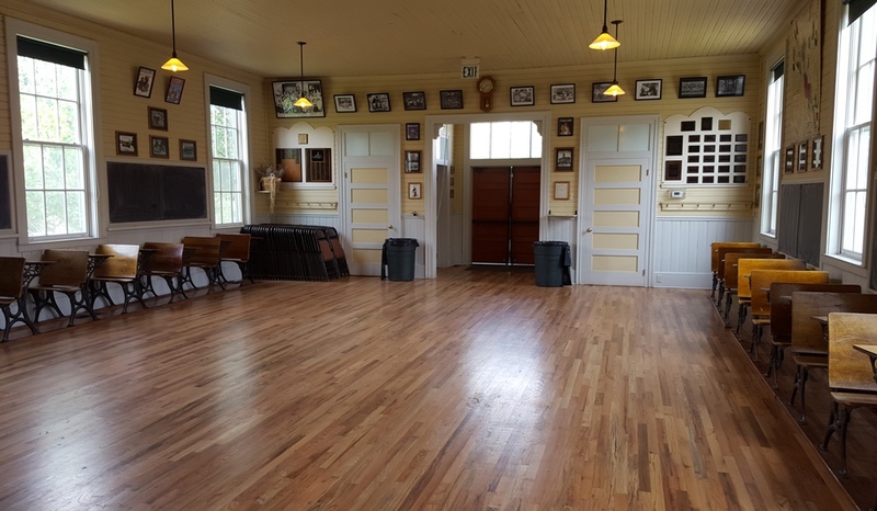 Interior facing entrance